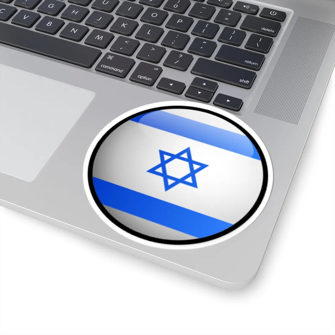 Israel Flag Round (Israel) STICKER Vinyl Kiss-Cut Decal - The Sticker Space