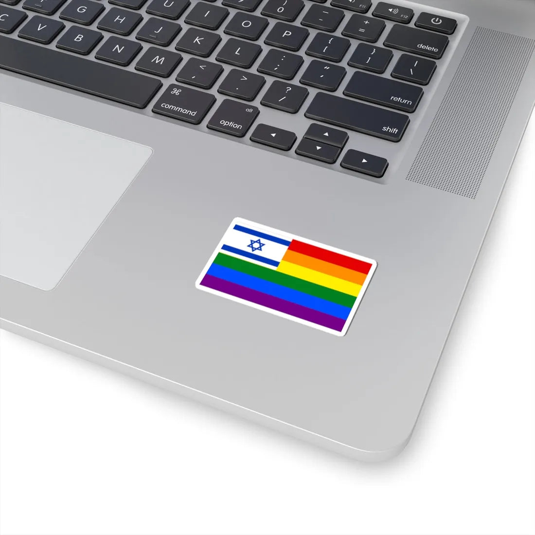 Israel-rainbow-flag (Israel) STICKER Vinyl Kiss-Cut Decal - The Sticker Space
