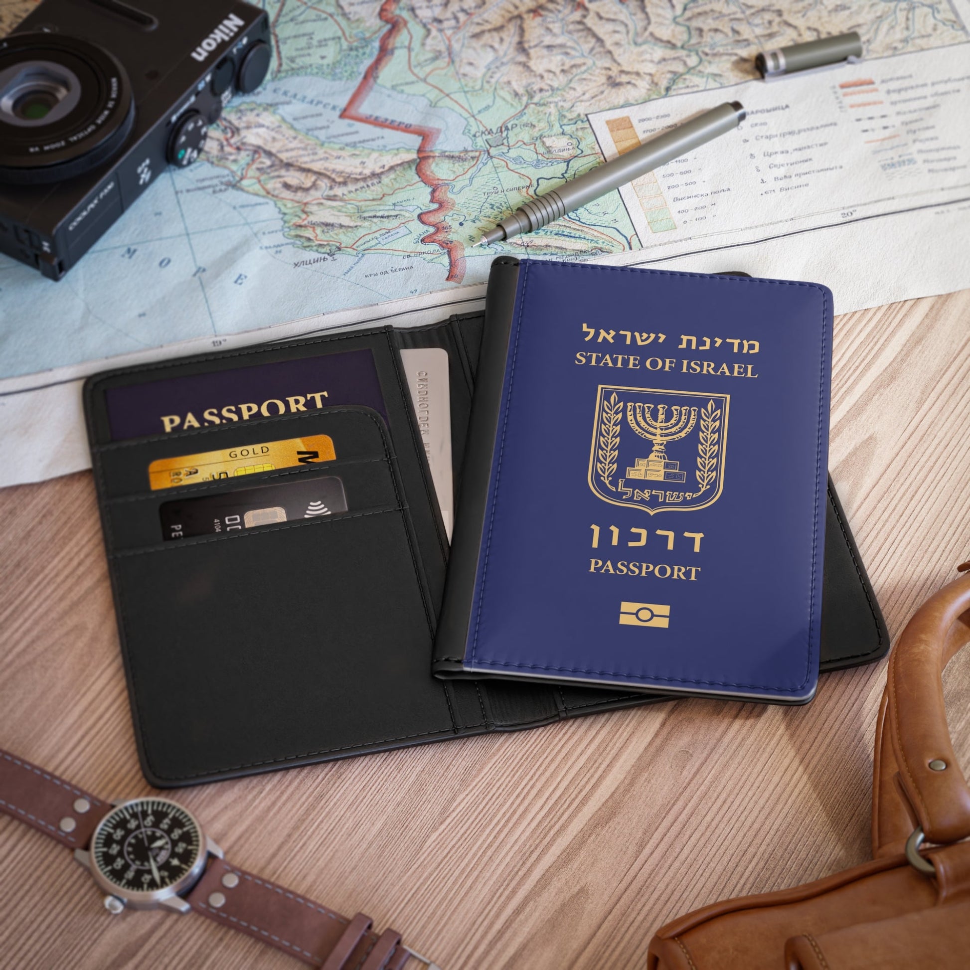 Israeli Passport - Passport Holder-3.9" x 5.8"-The Sticker Space