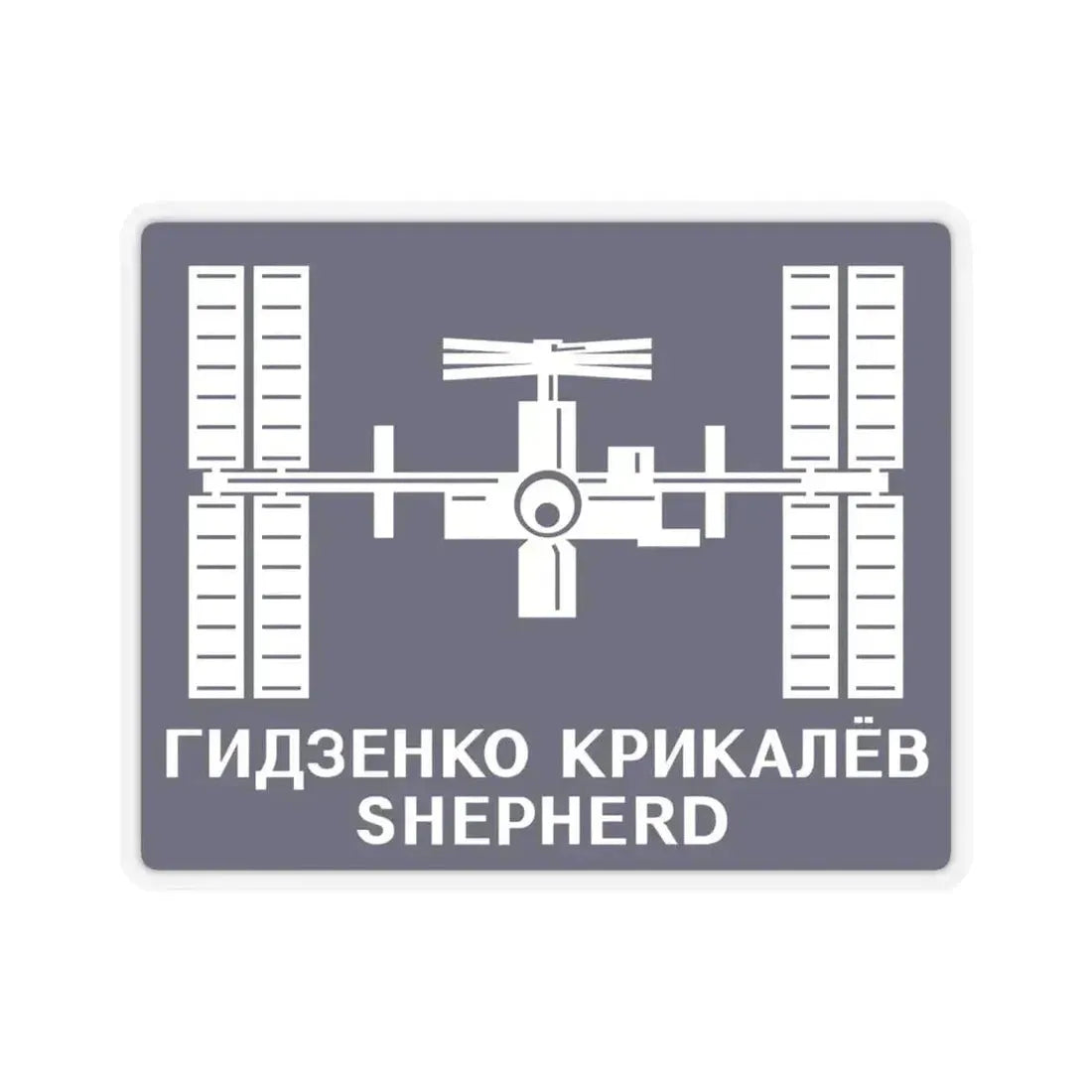 ISS Expedition 1 (NASA) STICKER Vinyl Kiss-Cut Decal 6 Inch Transparent - The Sticker Space