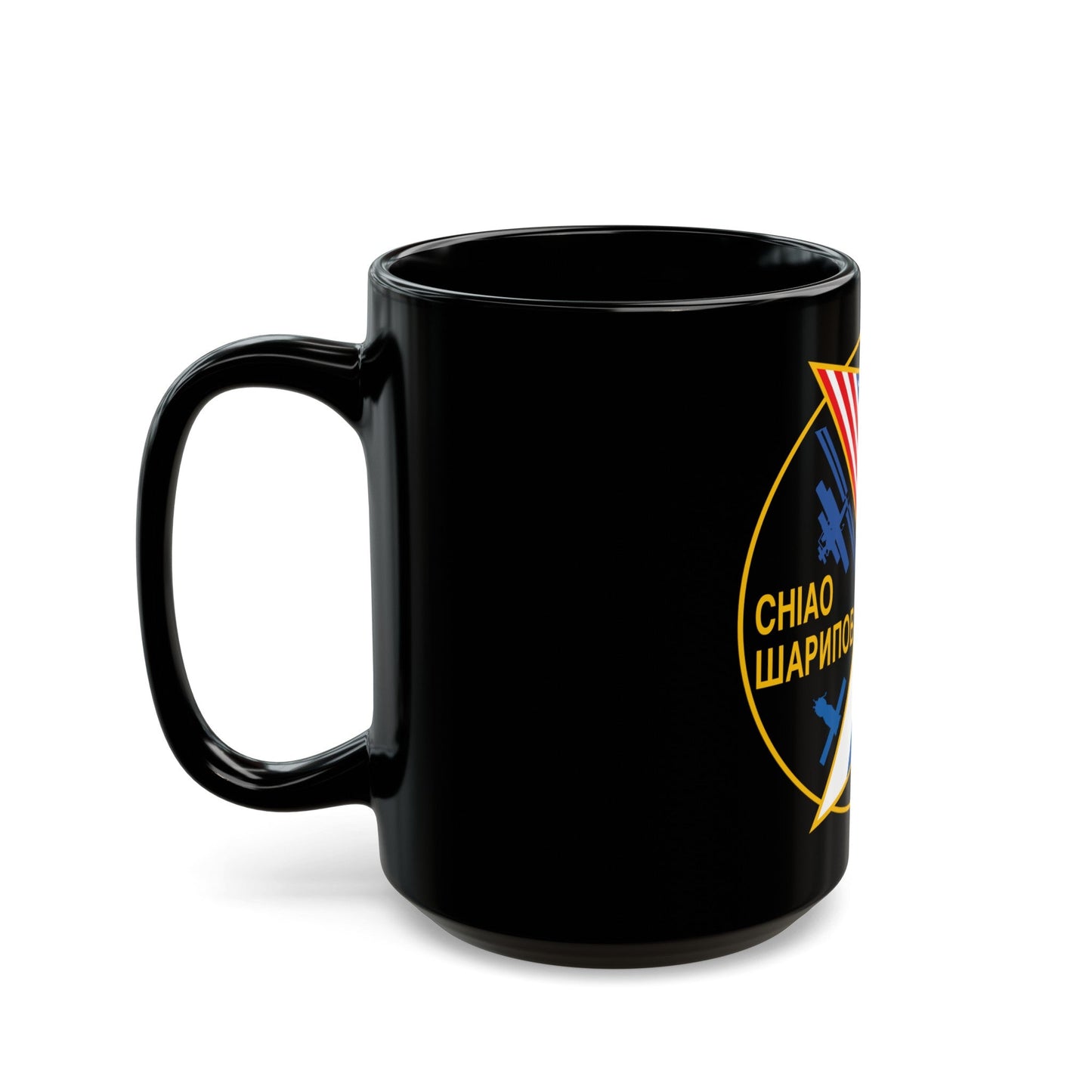 ISS Expedition 10 (NASA) Black Coffee Mug-The Sticker Space