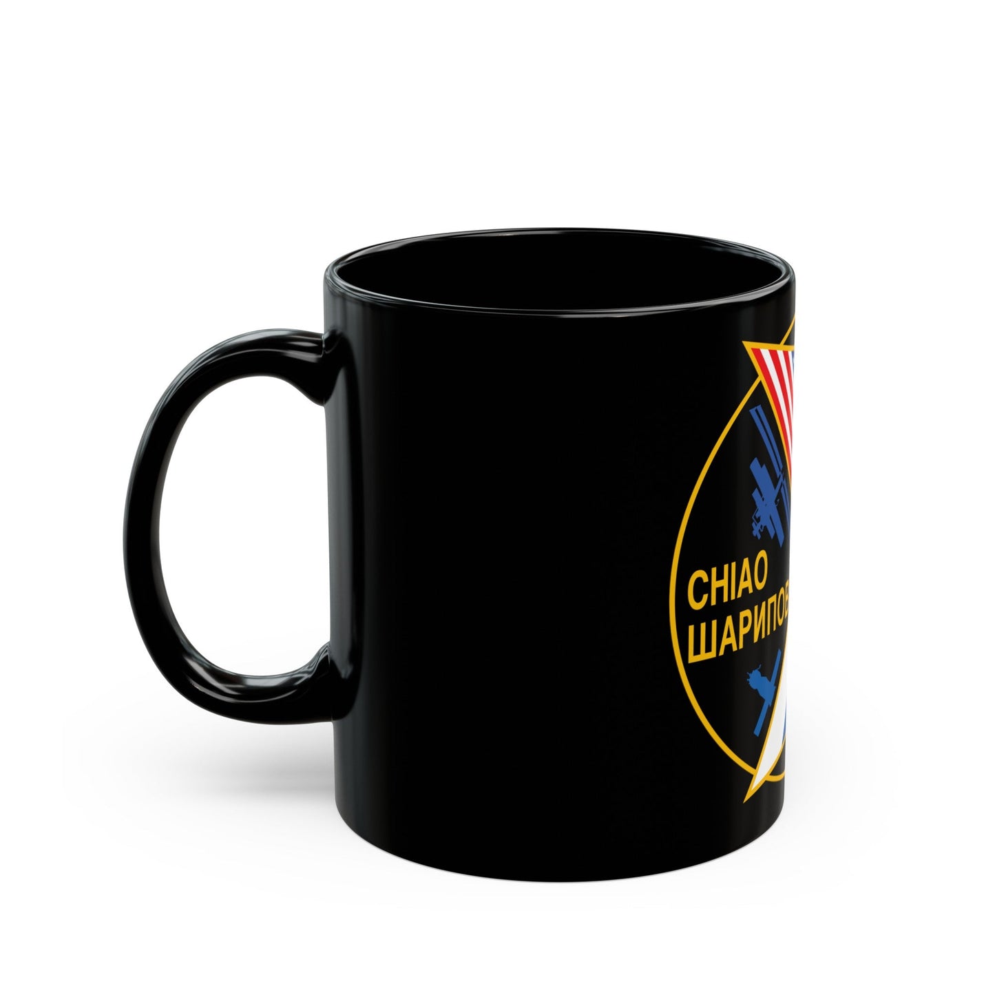 ISS Expedition 10 (NASA) Black Coffee Mug-The Sticker Space