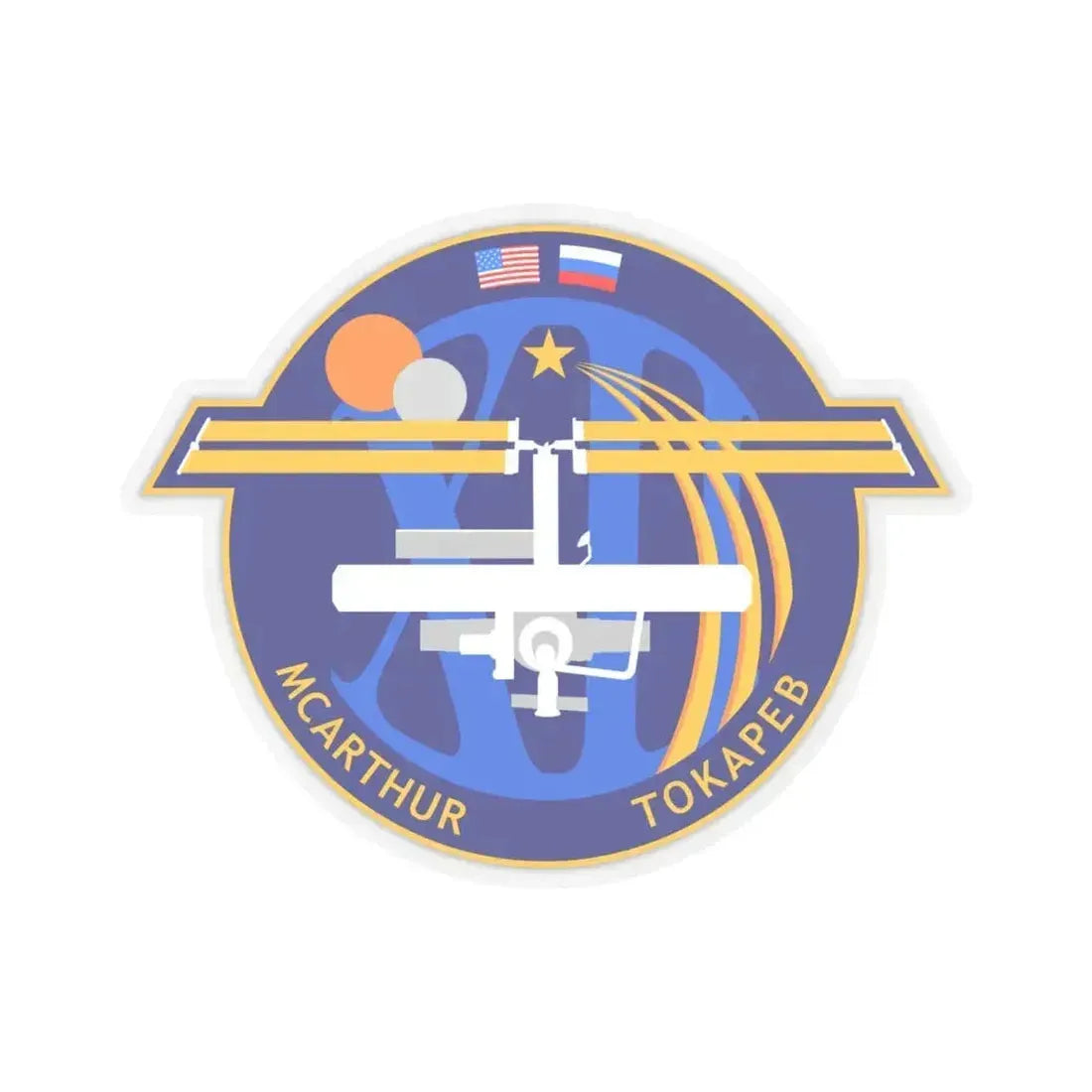 ISS Expedition 12 (NASA) STICKER Vinyl Kiss-Cut Decal 6 Inch Transparent - The Sticker Space