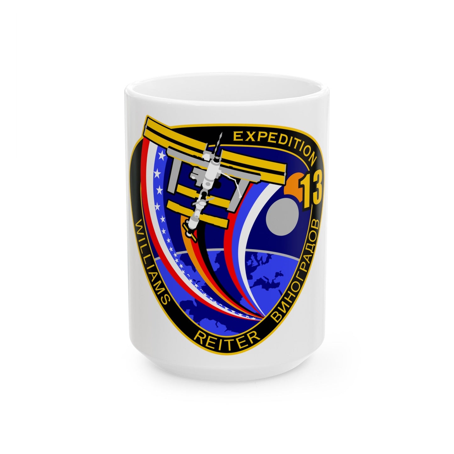 ISS Expedition 13 (NASA) White Coffee Mug-15oz-The Sticker Space