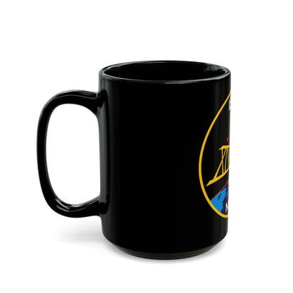 ISS Expedition 14 (NASA) Black Coffee Mug-The Sticker Space