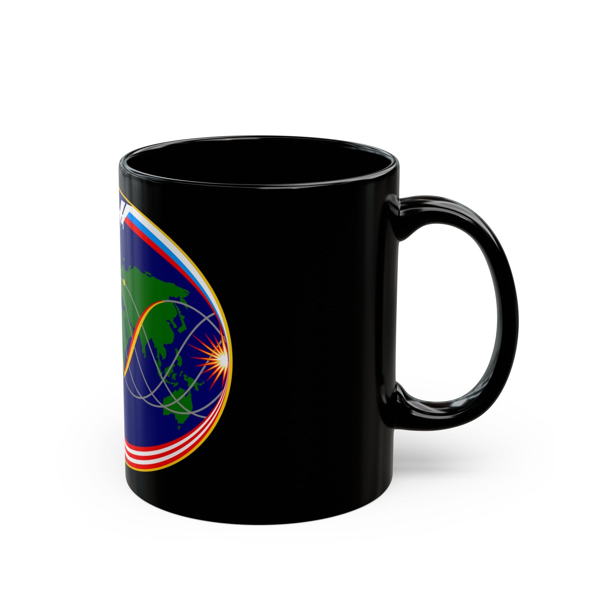 ISS Expedition 15 (NASA) Black Coffee Mug-The Sticker Space