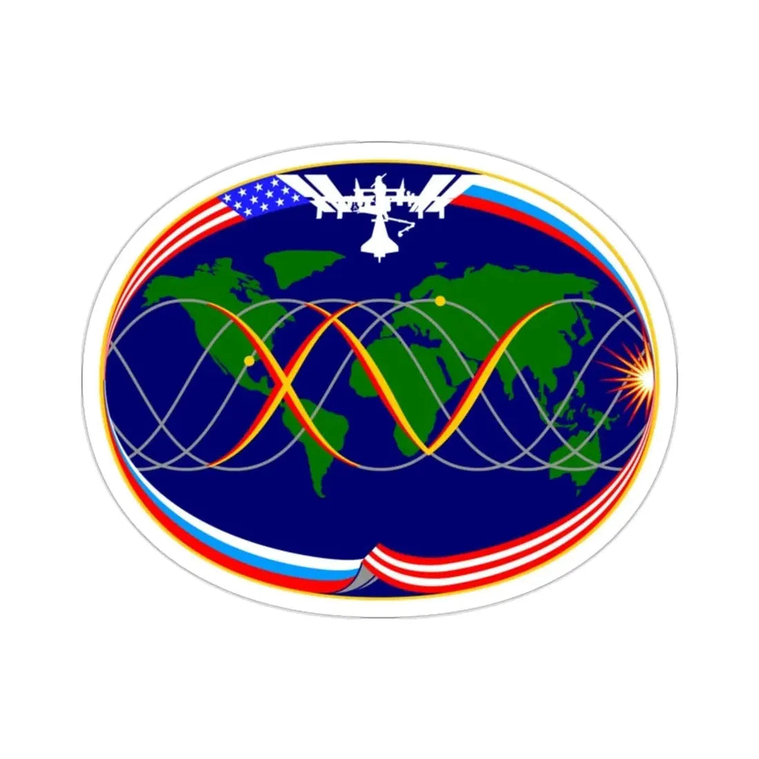 ISS Expedition 15 (NASA) STICKER Vinyl Die-Cut Decal - The Sticker Space