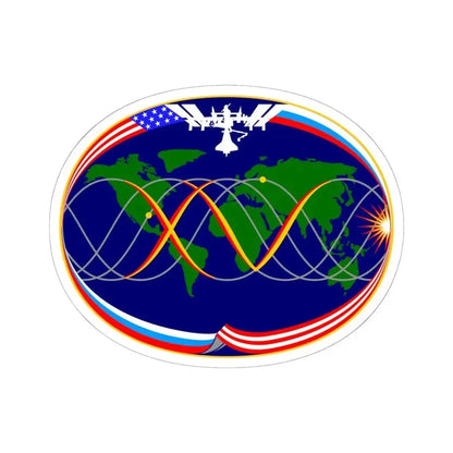 ISS Expedition 15 (NASA) STICKER Vinyl Kiss-Cut Decal 6 Inch White - The Sticker Space