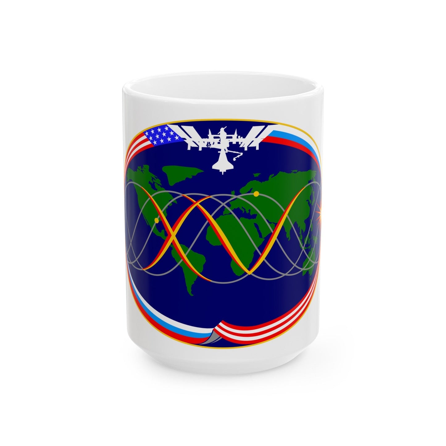 ISS Expedition 15 (NASA) White Coffee Mug-15oz-The Sticker Space