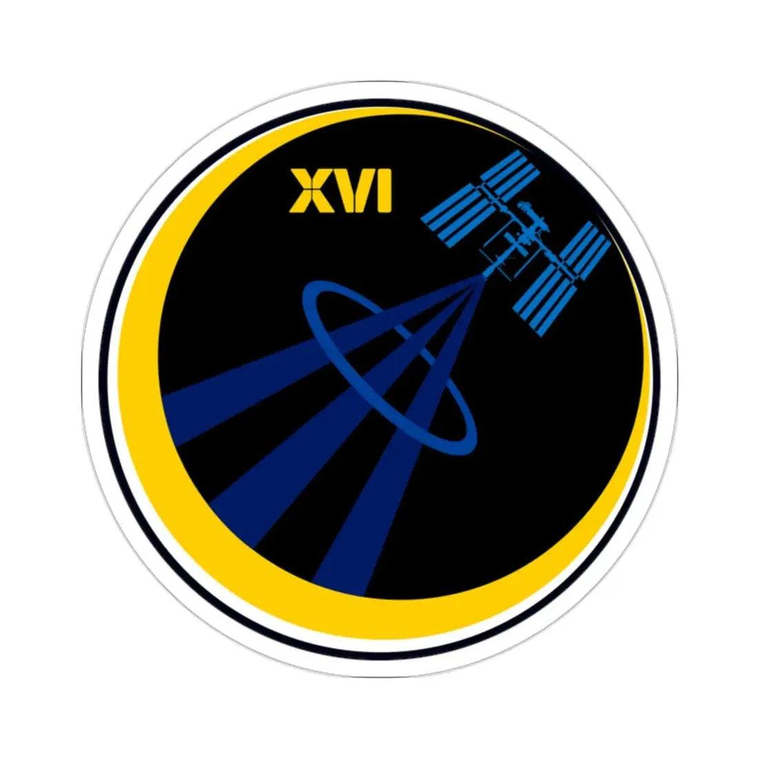 ISS Expedition 16 (NASA) STICKER Vinyl Die-Cut Decal - The Sticker Space