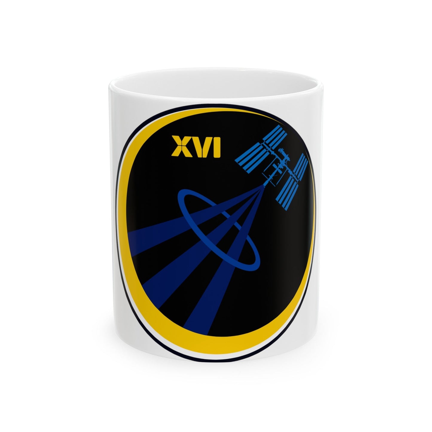 ISS Expedition 16 (NASA) White Coffee Mug-11oz-The Sticker Space