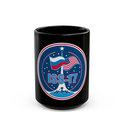 ISS Expedition 17 (NASA) Black Coffee Mug-15oz-The Sticker Space