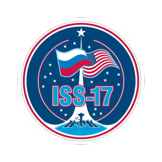 ISS Expedition 17 (NASA) STICKER Vinyl Kiss-Cut Decal 2 Inch White - The Sticker Space