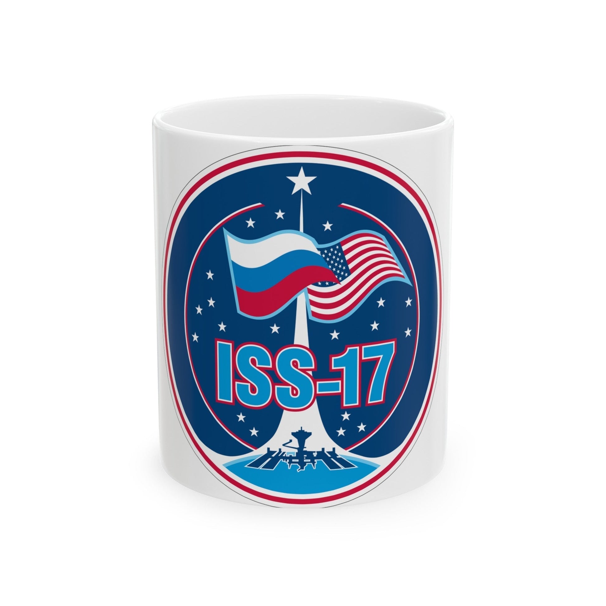 ISS Expedition 17 (NASA) White Coffee Mug-11oz-The Sticker Space