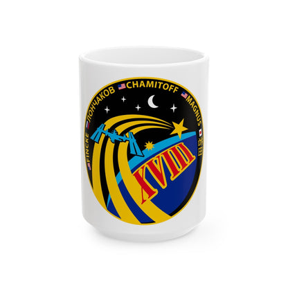 ISS Expedition 18 (NASA) White Coffee Mug-15oz-The Sticker Space