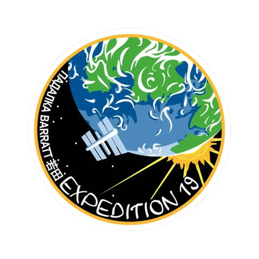 ISS Expedition 19 (NASA) STICKER Vinyl Kiss-Cut Decal 2 Inch White - The Sticker Space