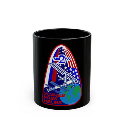 ISS Expedition 2 (NASA) Black Coffee Mug-11oz-The Sticker Space