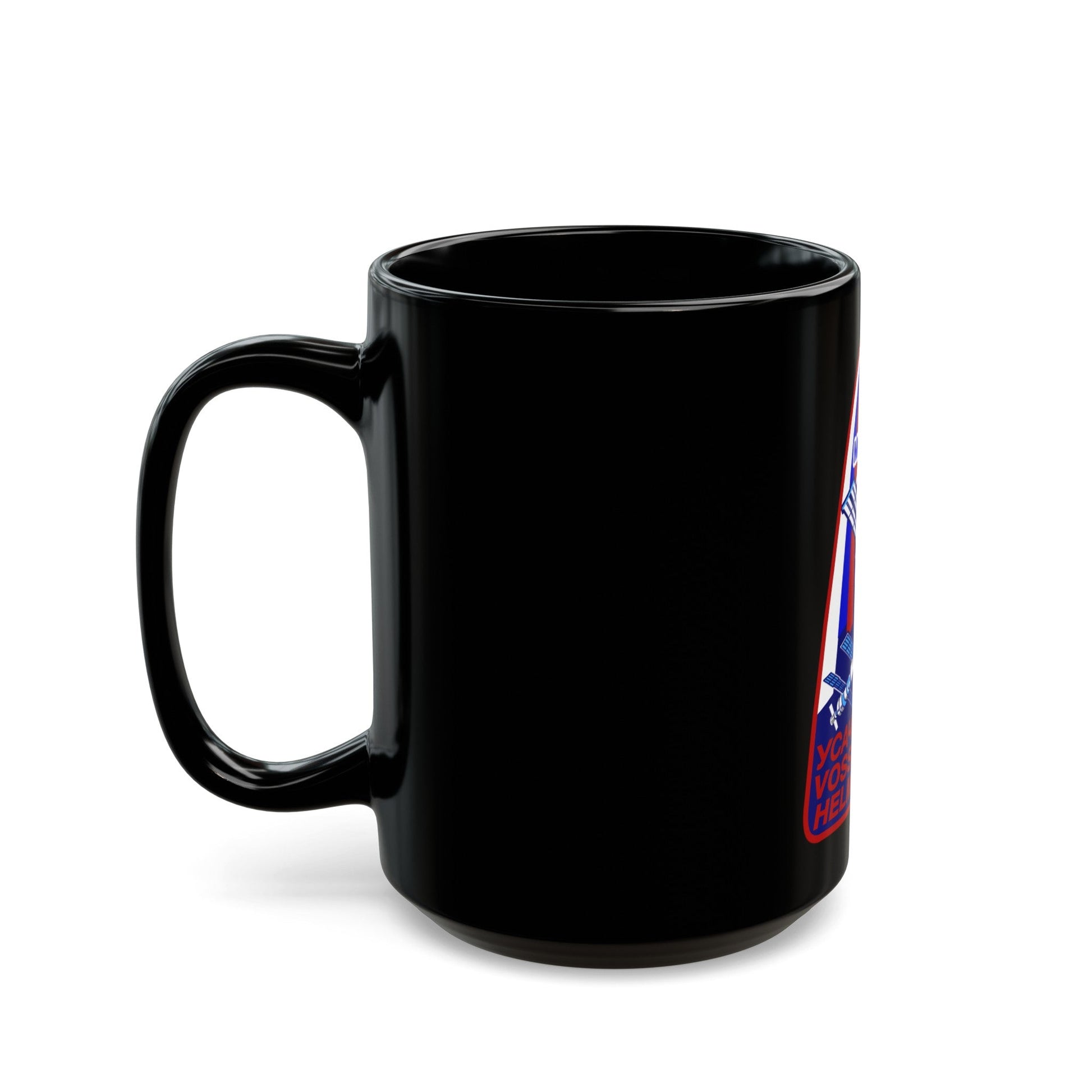 ISS Expedition 2 (NASA) Black Coffee Mug-The Sticker Space