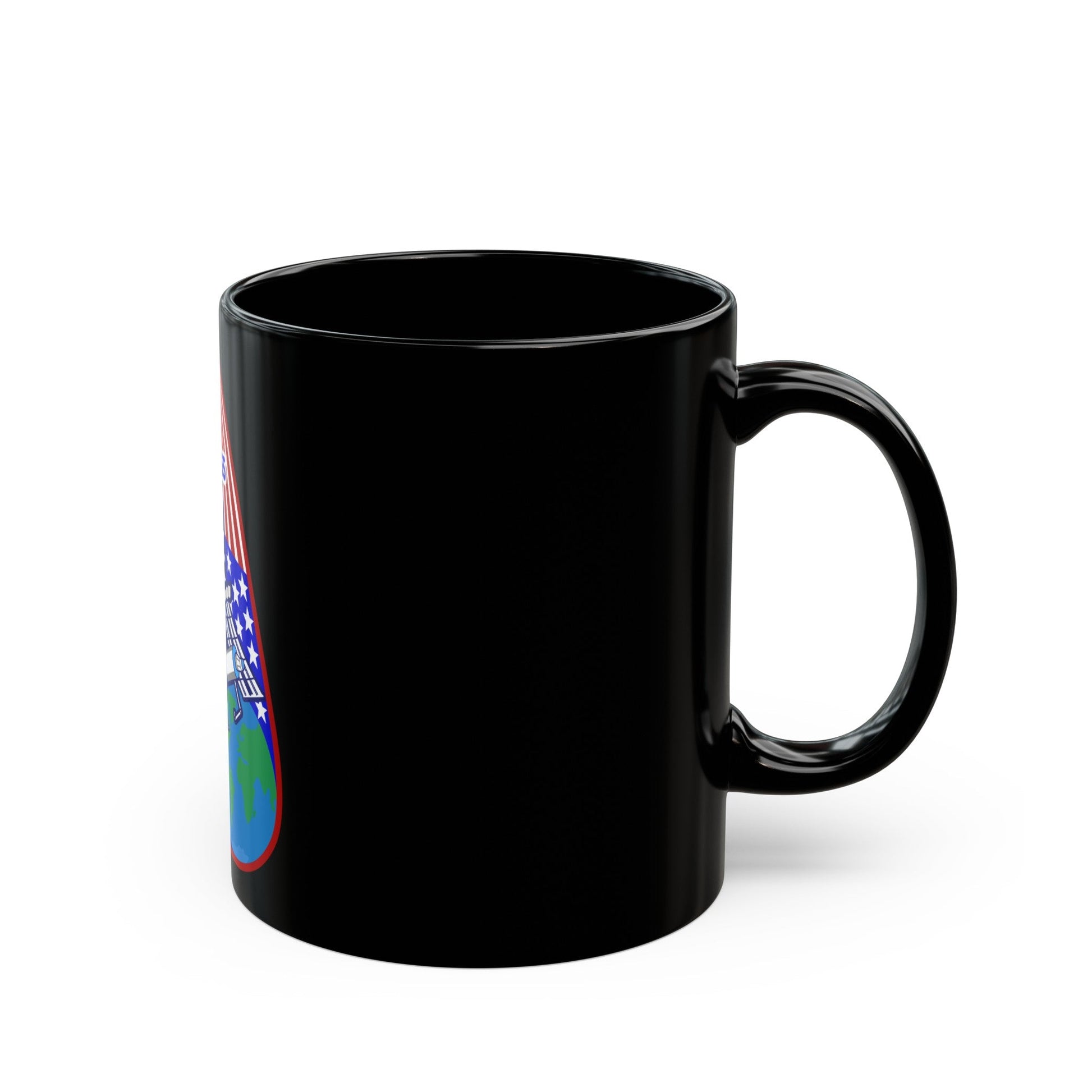 ISS Expedition 2 (NASA) Black Coffee Mug-The Sticker Space