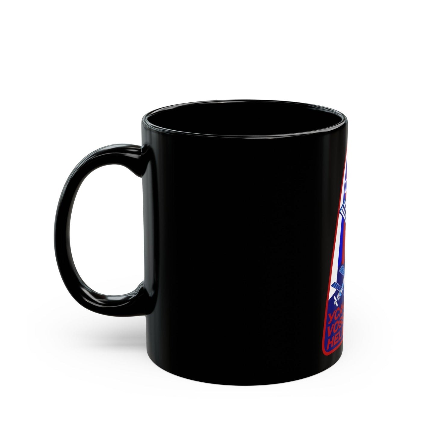 ISS Expedition 2 (NASA) Black Coffee Mug-The Sticker Space