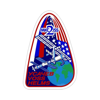 ISS Expedition 2 (NASA) STICKER Vinyl Die-Cut Decal - The Sticker Space