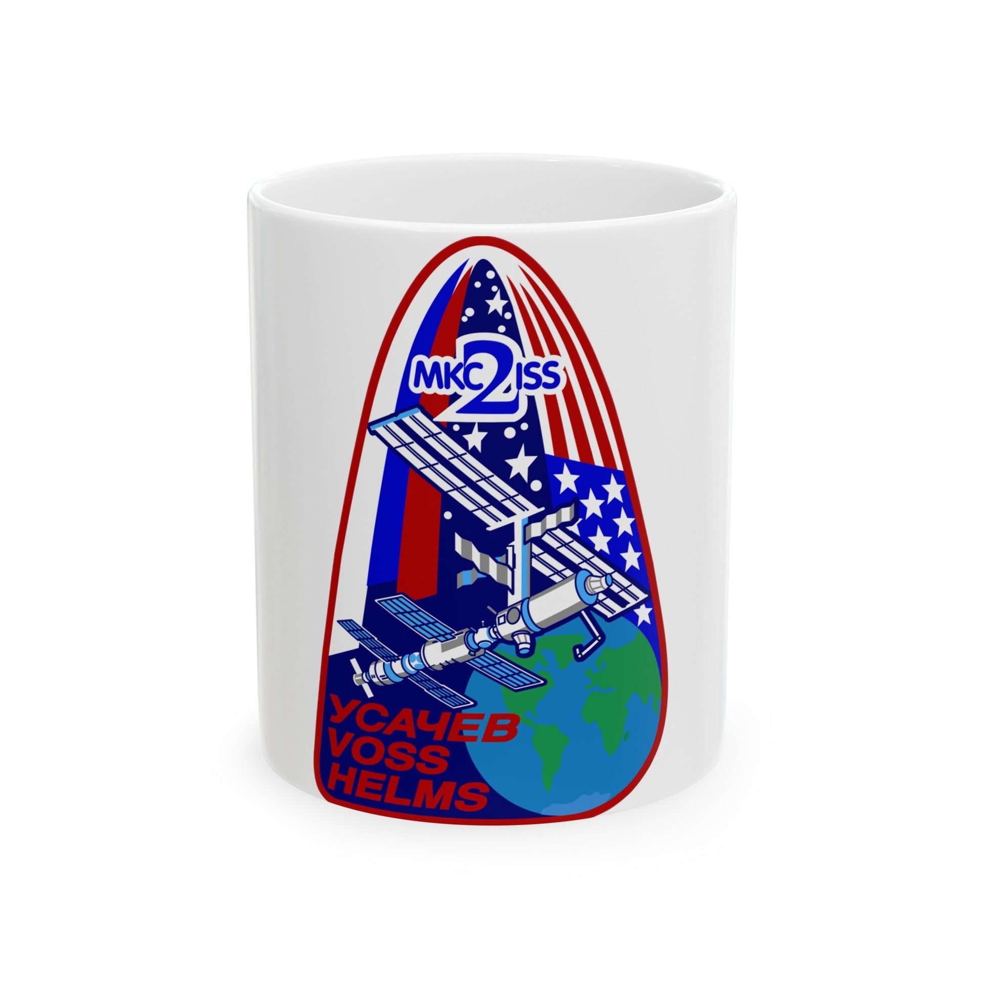 ISS Expedition 2 (NASA) White Coffee Mug-11oz-The Sticker Space