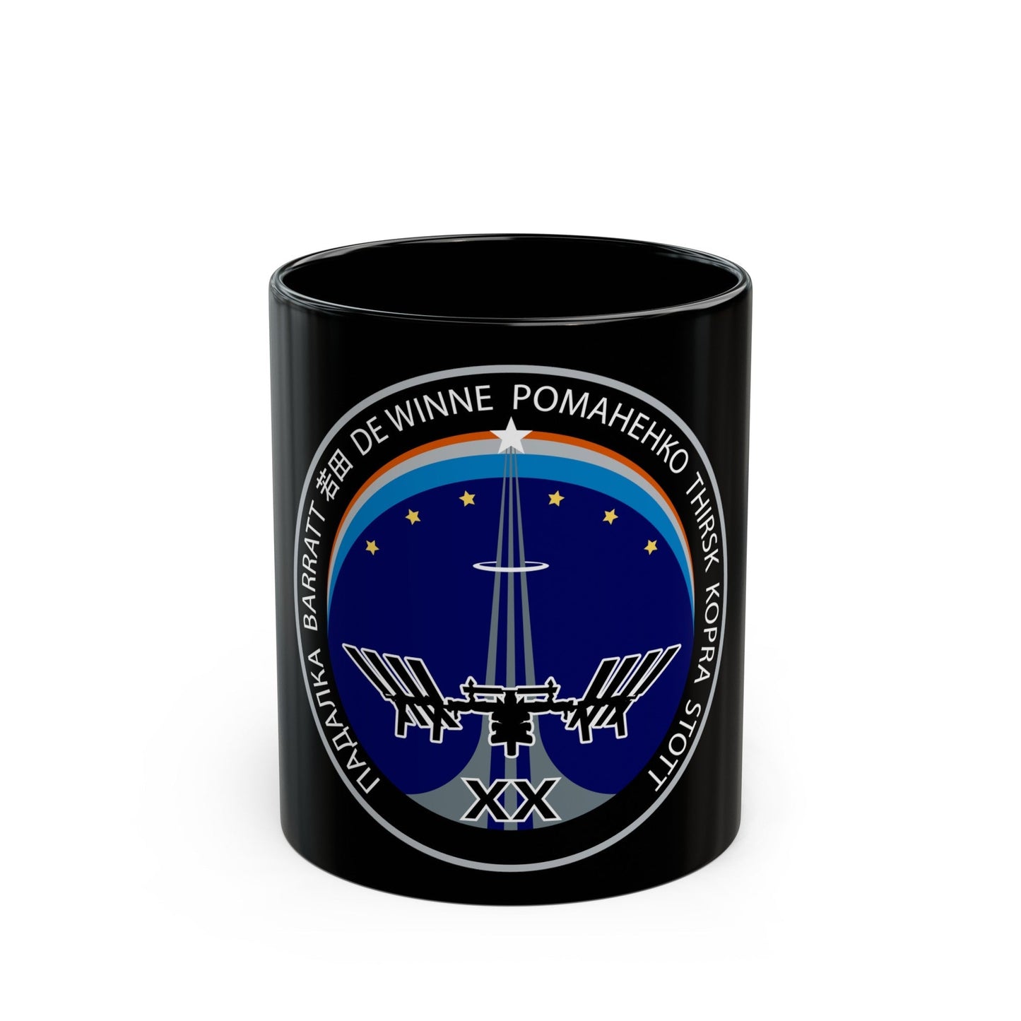 ISS Expedition 20 (NASA) Black Coffee Mug-11oz-The Sticker Space