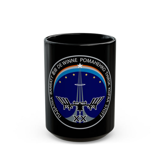 ISS Expedition 20 (NASA) Black Coffee Mug-15oz-The Sticker Space