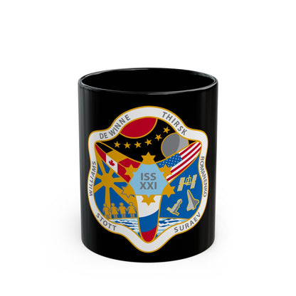 ISS Expedition 21 (NASA) Black Coffee Mug-11oz-The Sticker Space