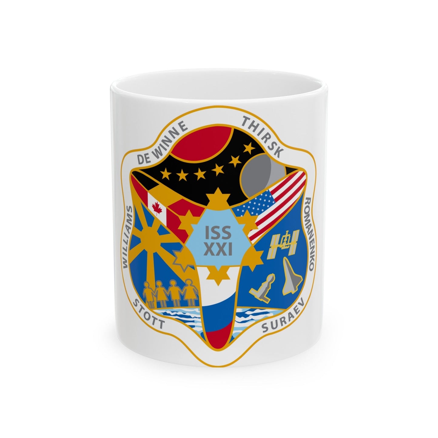 ISS Expedition 21 (NASA) White Coffee Mug-11oz-The Sticker Space