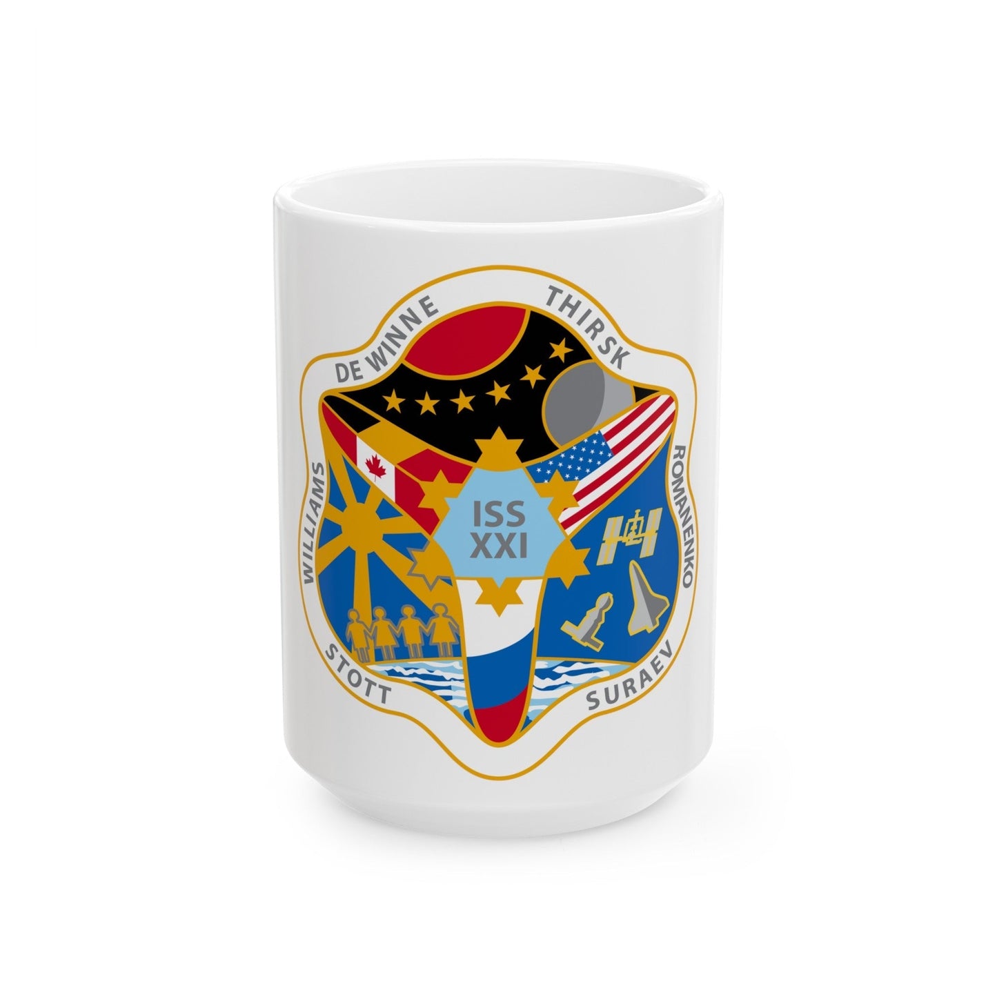 ISS Expedition 21 (NASA) White Coffee Mug-15oz-The Sticker Space