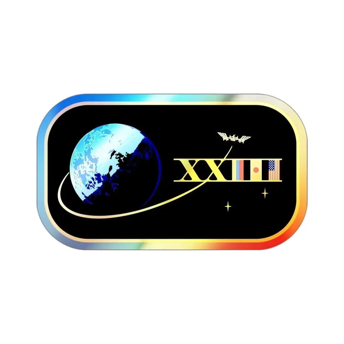 ISS Expedition 23 (NASA) Holographic STICKER Die-Cut Vinyl Decal - The Sticker Space