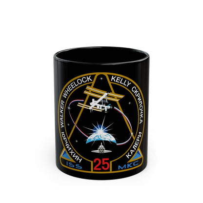 ISS Expedition 25 (NASA) Black Coffee Mug-11oz-The Sticker Space