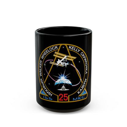 ISS Expedition 25 (NASA) Black Coffee Mug-15oz-The Sticker Space