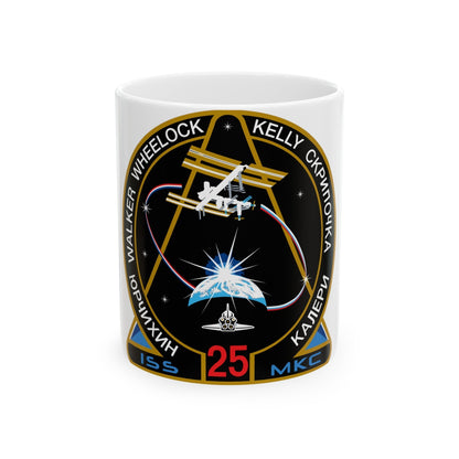 ISS Expedition 25 (NASA) White Coffee Mug-11oz-The Sticker Space