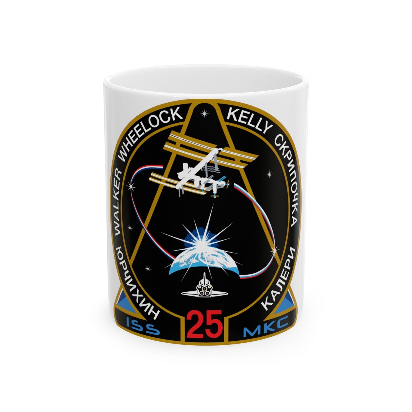 ISS Expedition 25 (NASA) White Coffee Mug-11oz-The Sticker Space