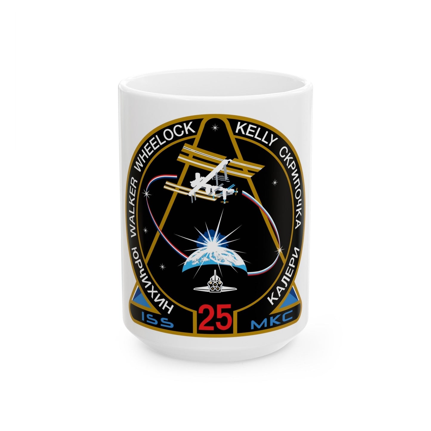 ISS Expedition 25 (NASA) White Coffee Mug-15oz-The Sticker Space