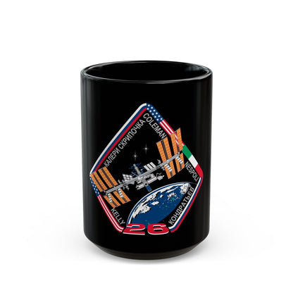 ISS Expedition 26 (NASA) Black Coffee Mug-15oz-The Sticker Space