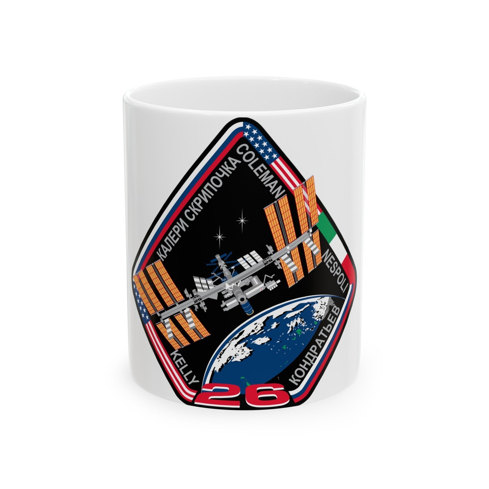 ISS Expedition 26 (NASA) White Coffee Mug-11oz-The Sticker Space