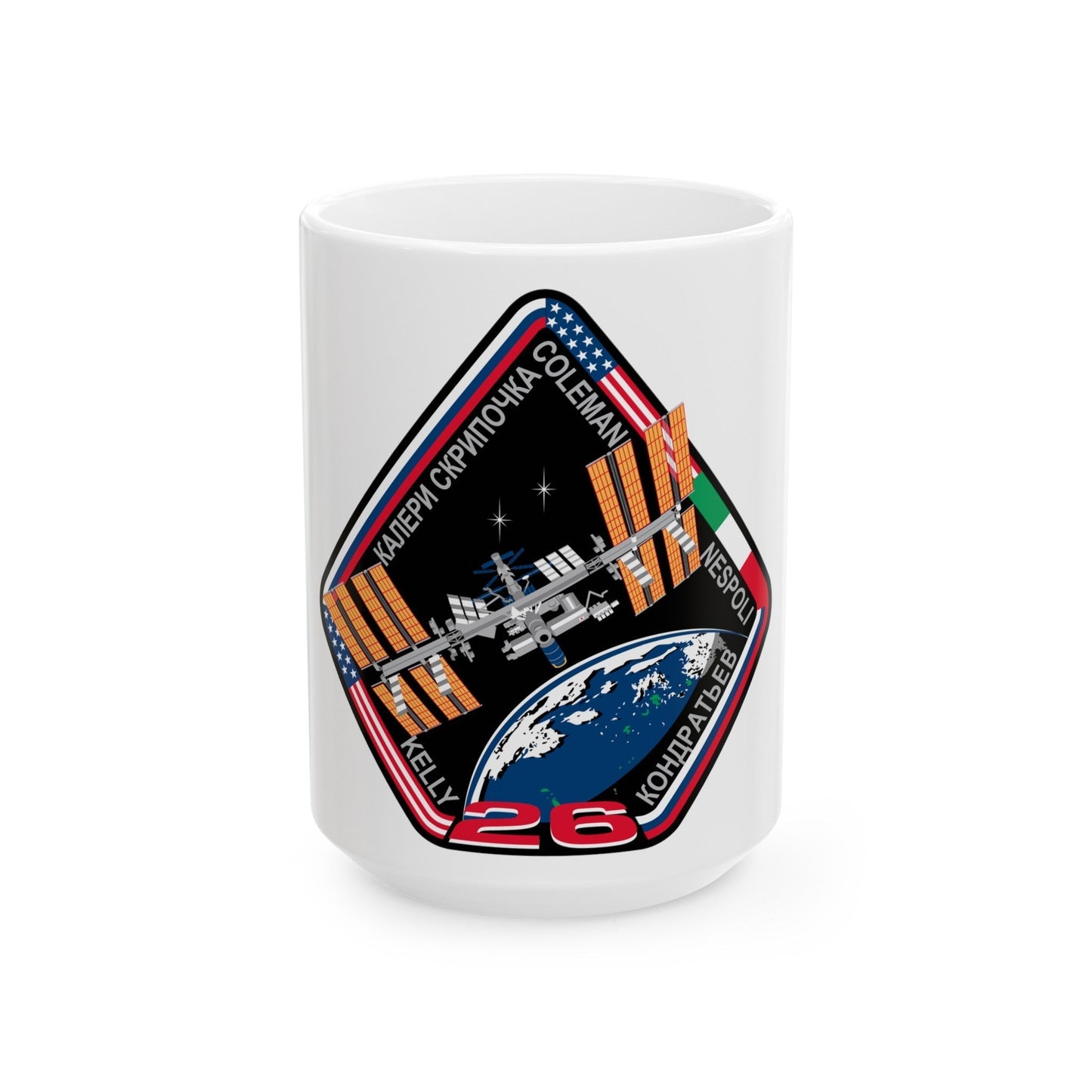 ISS Expedition 26 (NASA) White Coffee Mug-15oz-The Sticker Space