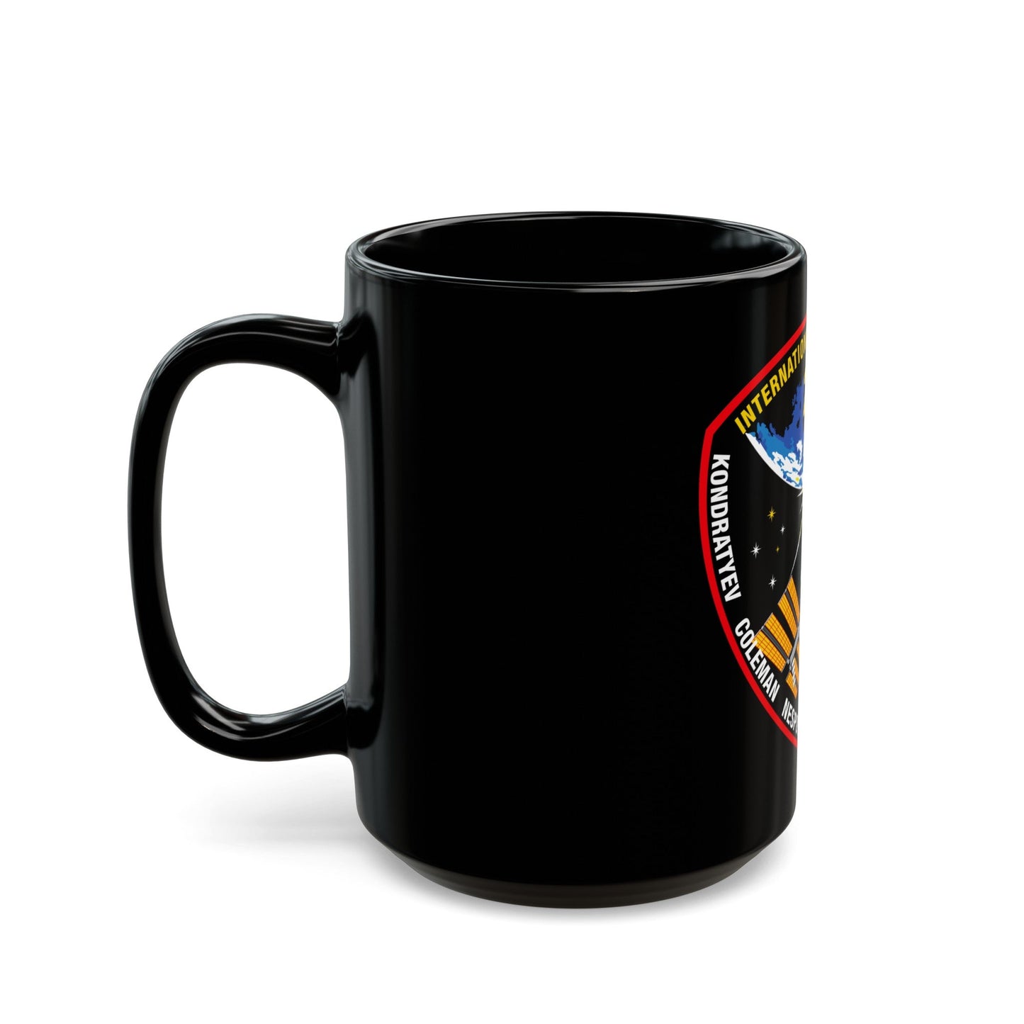 ISS Expedition 27 (NASA) Black Coffee Mug-The Sticker Space