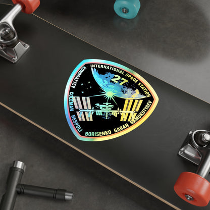 ISS Expedition 27 (NASA) Holographic STICKER Die-Cut Vinyl Decal-The Sticker Space