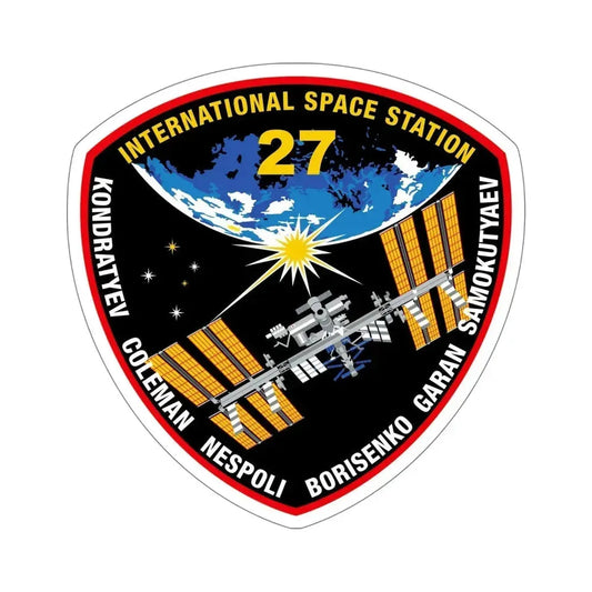 ISS Expedition 27 (NASA) STICKER Vinyl Die-Cut Decal 6 Inch - The Sticker Space