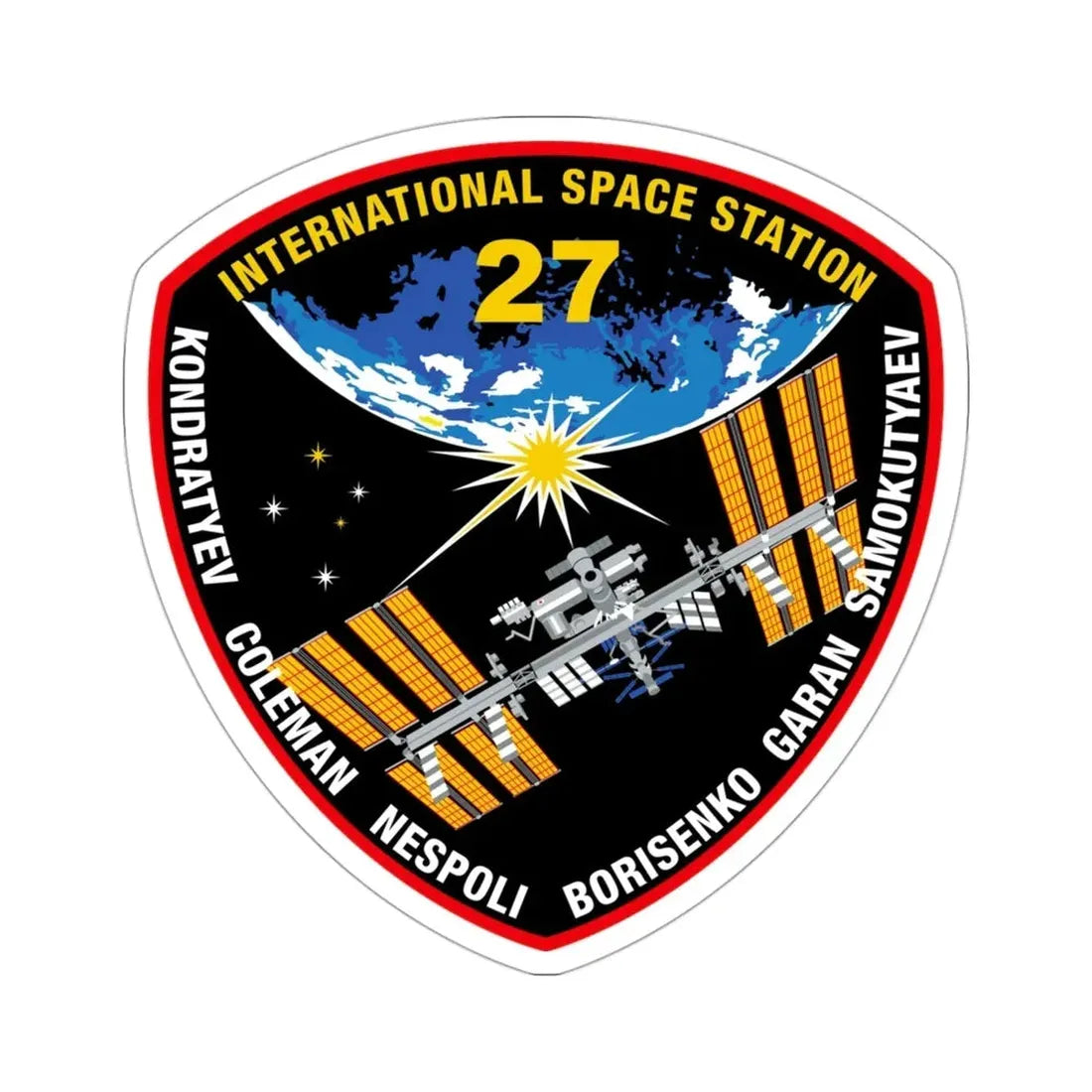 ISS Expedition 27 (NASA) STICKER Vinyl Die-Cut Decal - The Sticker Space