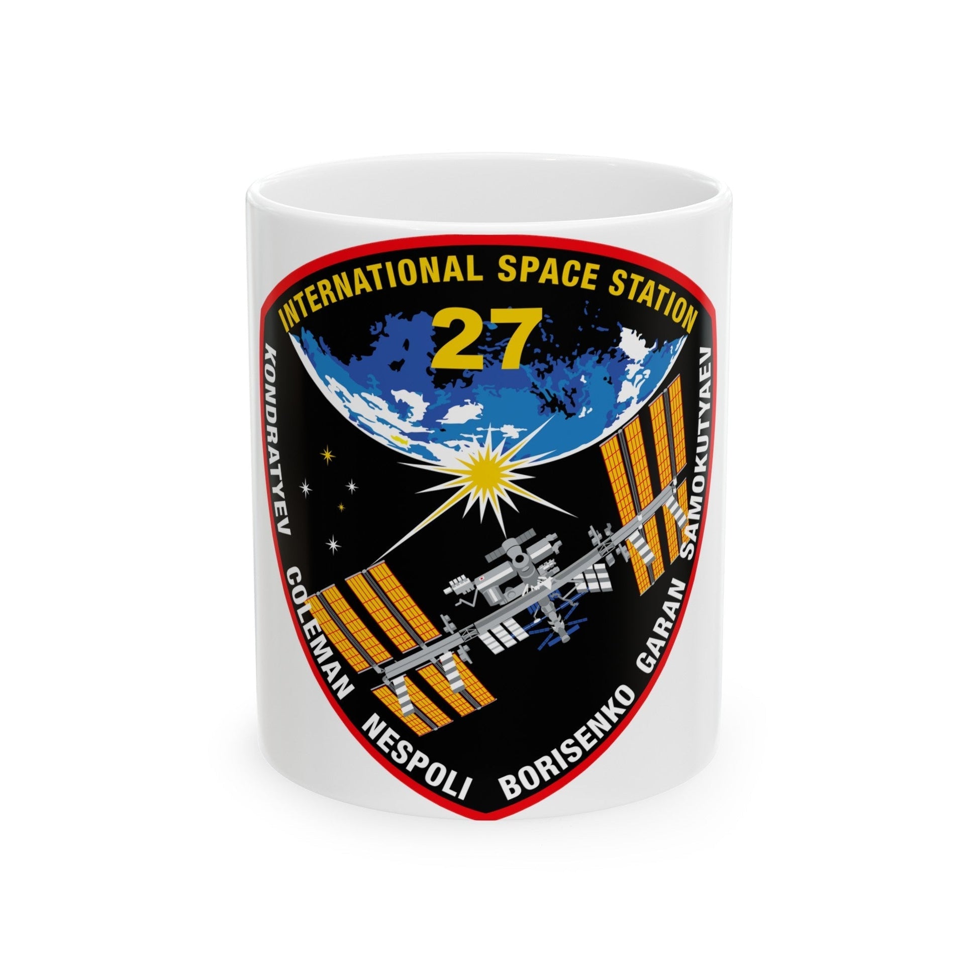 ISS Expedition 27 (NASA) White Coffee Mug-11oz-The Sticker Space