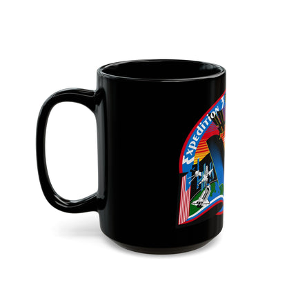 ISS Expedition 3 (NASA) Black Coffee Mug-The Sticker Space