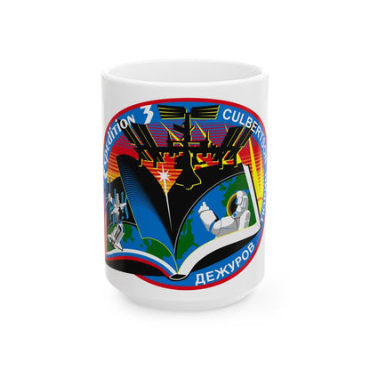 ISS Expedition 3 (NASA) White Coffee Mug-15oz-The Sticker Space