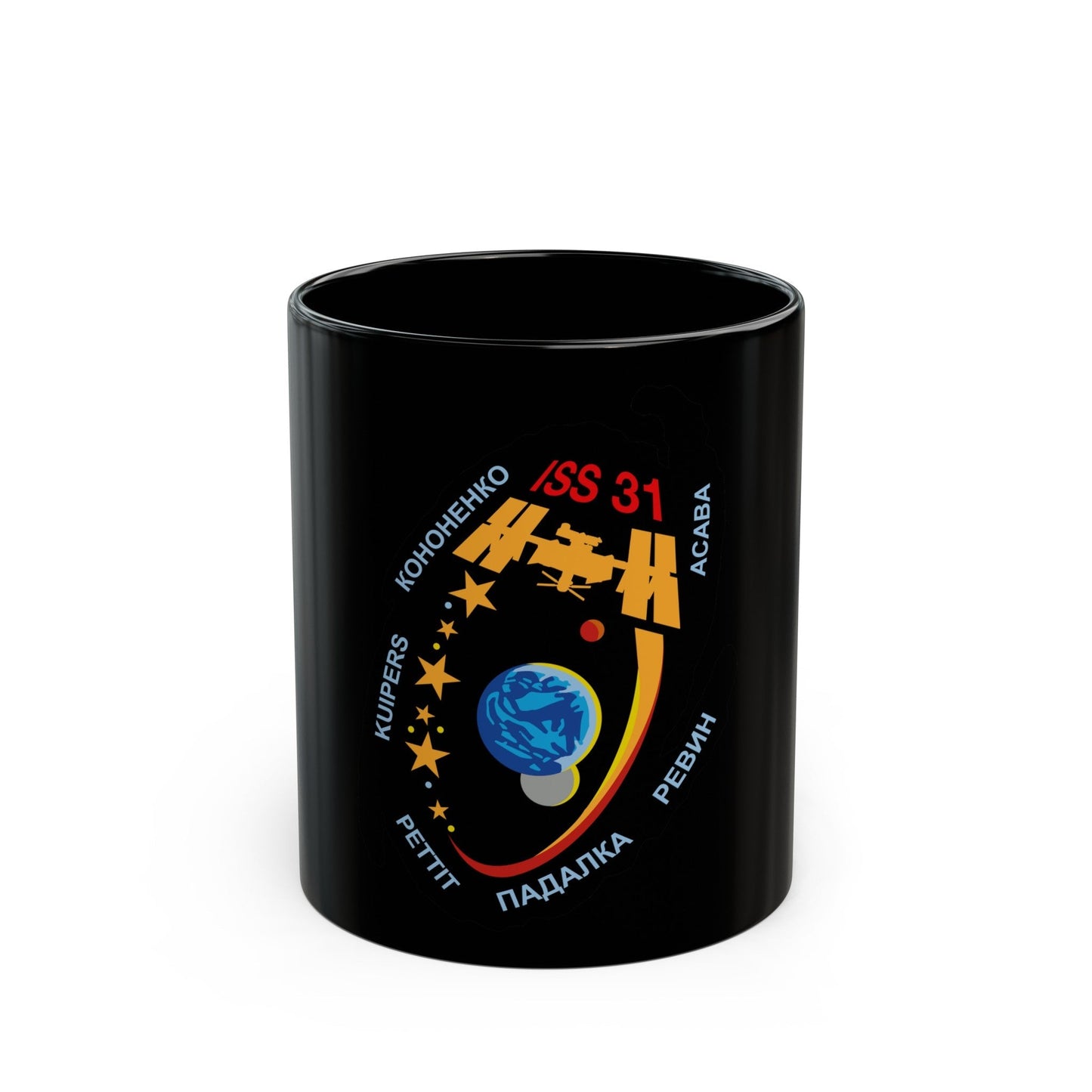 ISS Expedition 31 (NASA) Black Coffee Mug-11oz-The Sticker Space