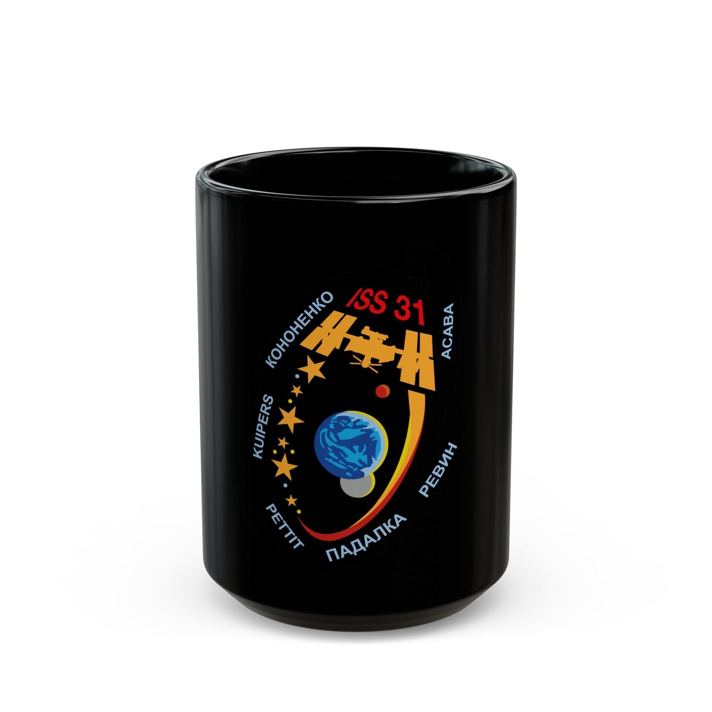 ISS Expedition 31 (NASA) Black Coffee Mug-15oz-The Sticker Space