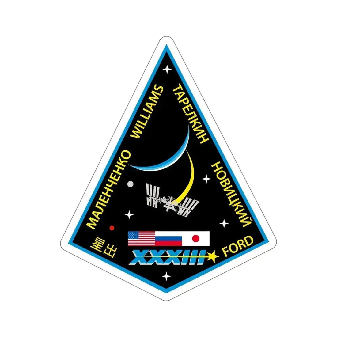 ISS Expedition 33 (NASA) STICKER Vinyl Die-Cut Decal 6 Inch - The Sticker Space